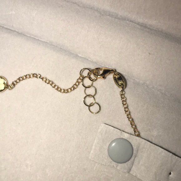 ⭐️ Real gold necklace with multi colored jewels - Picture 5 of 6